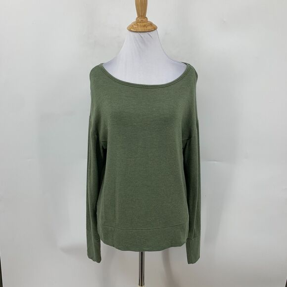 Saturday Sunday Sweater Womens XS Extra Small Ivy Knit Boat Neck Micro Fleece - Picture 2 of 11